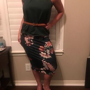 3/$25!!  NEW pencil skirt, knee length skirt, knit skirt, office wear